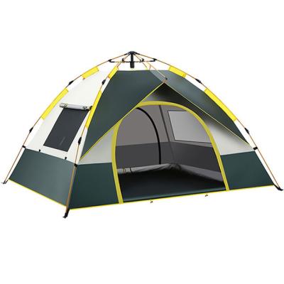 China Outdoor Waterproof Camping 3 To 4 People Tent Thick Windproof Instant Camping Anti Water Rain Automatic for sale