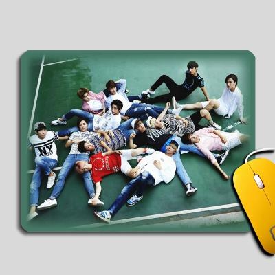 China Wholesale HEATER Kpop Seventeen Printed Rubber Mouse Pad for sale