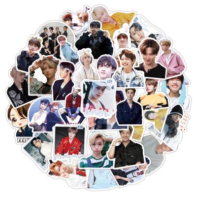 China Wholesale Kpop Paper Idol Stickers 50pcs/set Decorative Stray Kids Luggage Sticker for sale