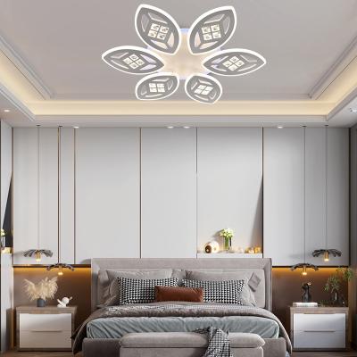 China Surface Mounted Smart Modern LED Ceiling Pendant Lights Bedroom Indoor Crystal Ceiling Lights For Living Room for sale