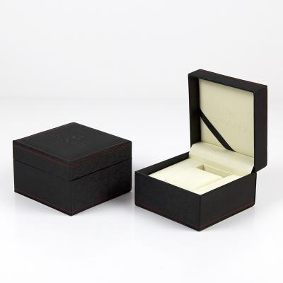 China Watch Packaging Box Custom Luxury Watch Single Display Box Fashion Leather Watch Display Packaging Case for sale