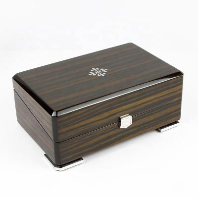 China Handmade OEM Custom Wooden Watch Storage Wood Crates Gift Boxes Single Slot Watch Box for sale