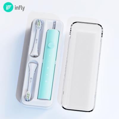 China Custom Waterproof Soft Bristle Sonic Toothbrush With Travel Case Brand IPX7 Home Hotel Office Travel for sale