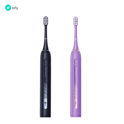 China Wholesale Dupont Eco-Friendly Black Purple Sonic Electric Toothbrush Factory for sale