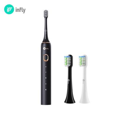 China Home Custom Design Type-C Charging IPX7 Waterproof Black White Electric Toothbrushes for sale