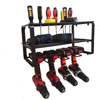 China Modern Wall Mounted Garage Rack Tool Display Multifunctional Garden Metal Craft Storage Rack for sale