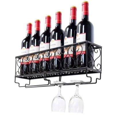 China Home Hanging Upside Down Wine Rack Wine Cabinet Ornaments Goblet (Other) European Style Adjustable Creative Wine Rack Glass for sale