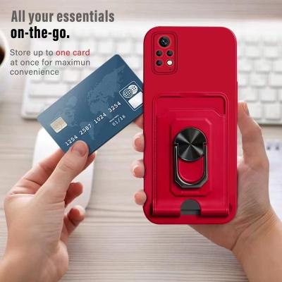 China Anti-drop Cell Phone Housing and Accessories Lens Protection Mobile Phone Case Magnetic Credit Card For iPhone 13 Pro Max Case With Ring for sale