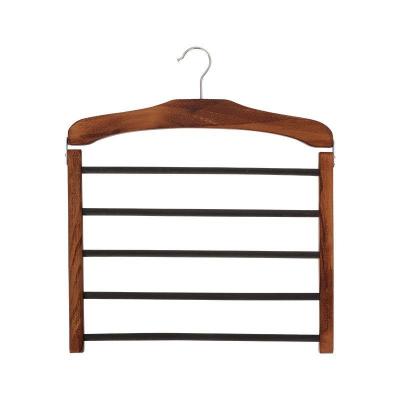 China Behind Doors/On Walls Wholesale Custom Multifunction Hanger Pants Stretch To Pull Out Wooden Hanger for sale