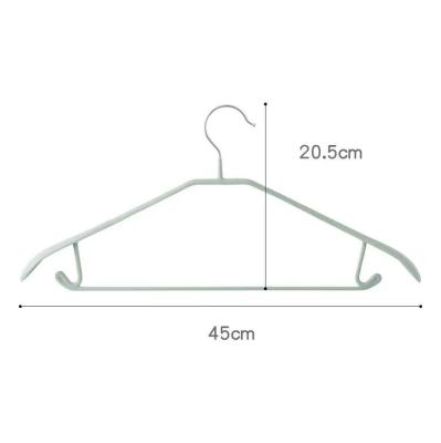 China Behind Doors/On Walls High Quality Solid And Durable Wide Shoulder Coat Hanger Plastic Hangers For Clothes for sale