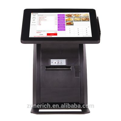 China Supermarket All In One POS System with thermal printer Aluminum housing for sale