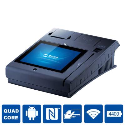 中国 サーマル プリンターのバーコードの走査器 NFC pos の 1 つの接触人間の特徴をもつ POS システムのすべて 販売のため