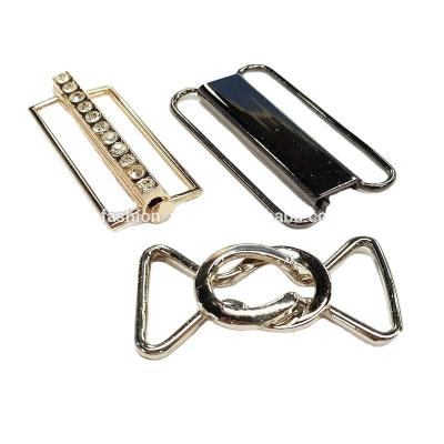 China Metal Belt Buckle OEM Decorative Pairs Adjustable Buckle For Female Coats Belt Garment Accessory for sale