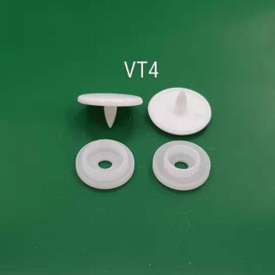 China Eco-friendly White Plastic Snap Button VT4 POM/PP Dry Cleaning Snap Button for sale