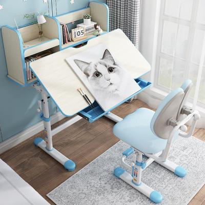 China Wholesale Ergonomic Comfort Desk Can Be Tilted When Drawing Board Height Adjustable Ergonomic Kids Study Table And Chair for sale