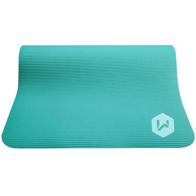 China NBR yoga mat home beginners thickening widening and non-slip fitness mat female lengthening home for sale