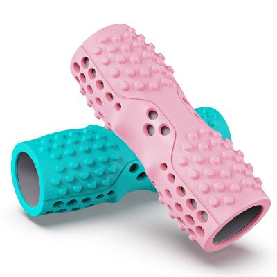 China Comfortable High Density EVA Hollow Fitness Massage Hollow Yoga Foam Roller for sale