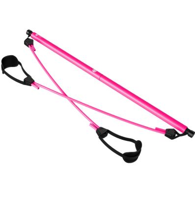 China Exercise Yoga Bar Kit Set Resistance Band Pilates Detachable Adjustable Stick for sale