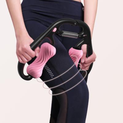 China Slim Ring Handheld Leg Massage Clip Roller Massager TPR Muscle Massager Legs Massager for sale