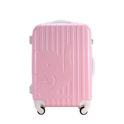 China PC Customized Cabin Size ABS PC Trolley Lugagge With Embossed Logo for sale