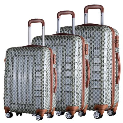 China PC ABS Material Waterproof PC Film Luggage Travel Bags for sale