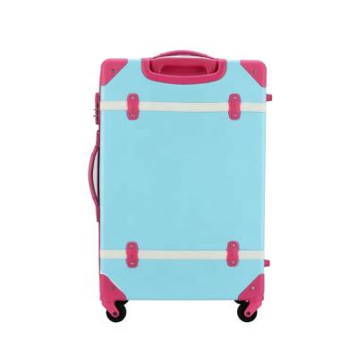 China Factory Customized High Quality Trolley Bag Windproof Retro Travel Style Travel Luggage Long Distance School Bag for sale