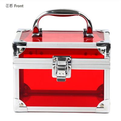 China NATIONAL Acrylic Cosmetic Cases With Aluminum Frame for sale