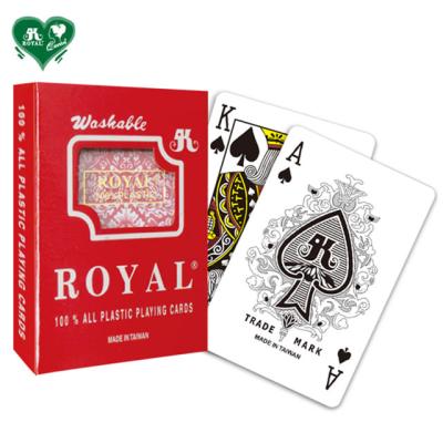 China BESTSELLER Plastic Royal Playing Cards Plastic - Standard Index / Single Deck Custom Playing Cards Bulk for sale