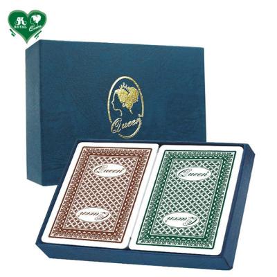 China Plastic Queen Plastic Casino Playing Cards - Jumbo Index for sale