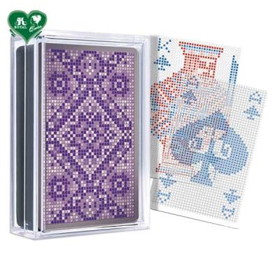 China Plastic Transparent Playing Cards - Mosaic Pixel Series for sale