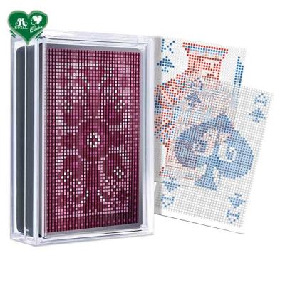 China Plastic Transparent Playing Cards - Mosaic Pixel Series for sale