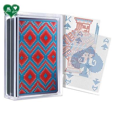 China Plastic Transparent Playing Cards - Mosaic Pixel Series for sale