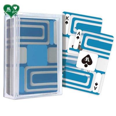 China Plastic Transparent Playing Cards - Geometric Series (Circle and Line) for sale