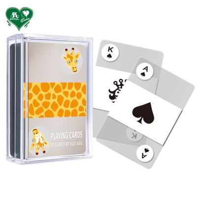 China Plastic Clear Playing Cards - Animal Series for sale