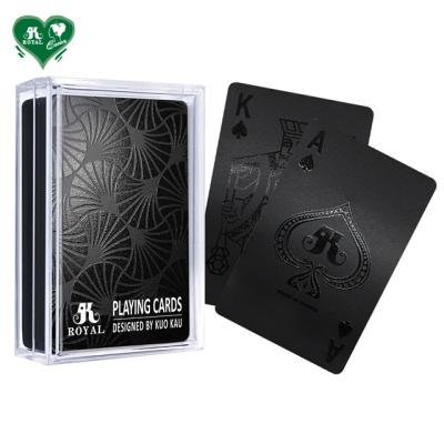 China Plastic Midnight Geometric Playing Cards for sale