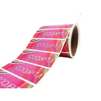 China Logo Waterproof Gold Foil Sticker Customized High Quality Waterproof For Cigarette Product Packing Label Roll for sale