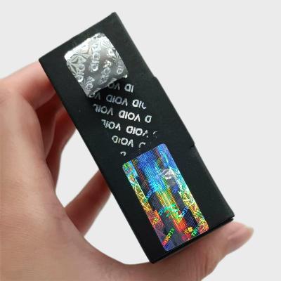 China Custom Sticker Custom Printed Vnyl Adhesive Label Seal Sticker Holographic Kiss Cut Laser Hologram Void Guarantee Void Security for sale