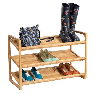 China Modern Home Furniture Bamboo And (Height) Adjustable Wooden Cabinet Combined Shoe Rack Organizer For Home for sale