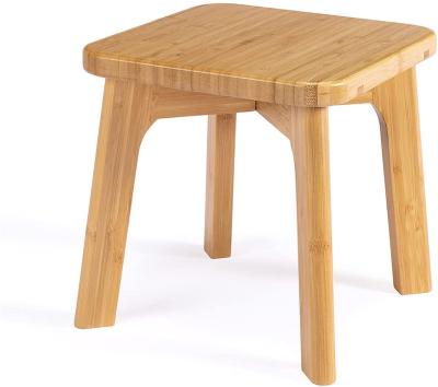 China Contemporary bamboo kitchen and bathroom step stool, suitable for children and adults, can hold 300 pounds for sale