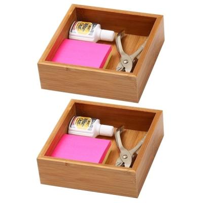 China Square Chinese Bamboo Storage Box Eco - Friendly Sustainable Container Wooden Box for sale