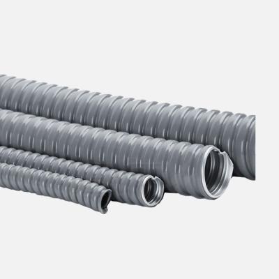 China PVC PVC Coated Flexible Conduit in Gray Color for sale