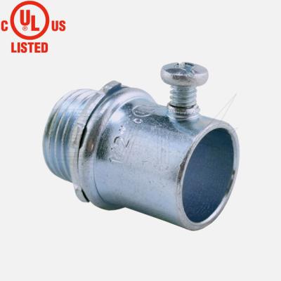 China Steel EMT Connector Screw Power Type for sale