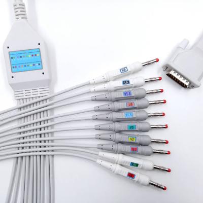 China Compatible schiller corpuls ecg cable mindray beneview t8 ecg cable for sale