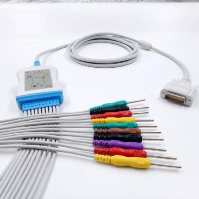 China TPU cable ecg cable new compatible primedic universal medical ekg cable for nihon kohden for sale