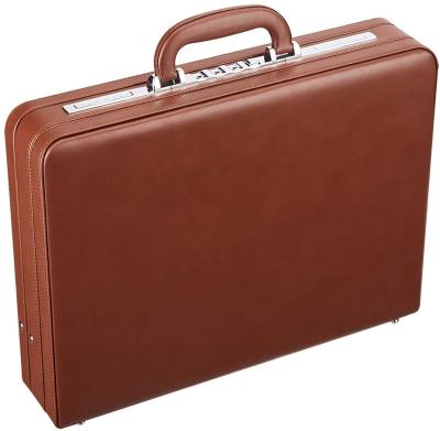 China Wholesale Handmade Factory Attaché Case Combination Lock Expandable Double Hard Side Briefcase for sale