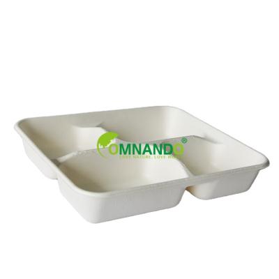 China 100% Biodegradable Printed Candy Cane Bowl Cake Box Disposable Disposable Bento Box Takeout Container for sale