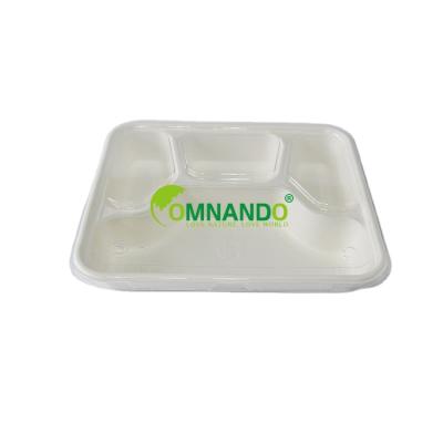 China 4 Compartment Disposable Food Bowl Meal Prep Containers Disposable Biodegradable Food Storage Bowls for sale