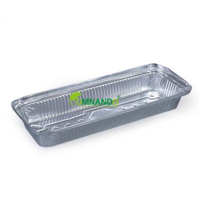 China Disposable Hot Food Packaging Foil Container Aluminum Foil Box for sale