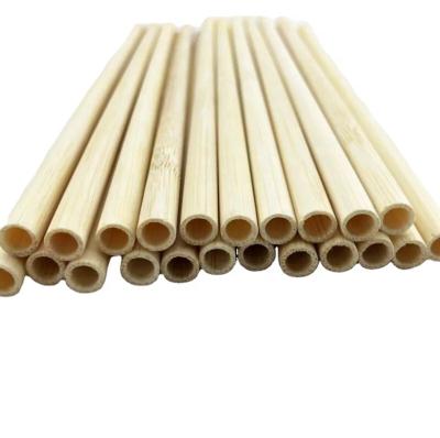 China Natural Bamboo Straw Hotel Disposable Wooden Straw Hotel Cafe Customized LOGO Biodegradable Straw for sale