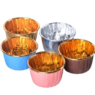 China High Temperature Resistant Baking Paper Cups Paper Cake Cup Disposable Paper Tray Leakproof Cups for sale